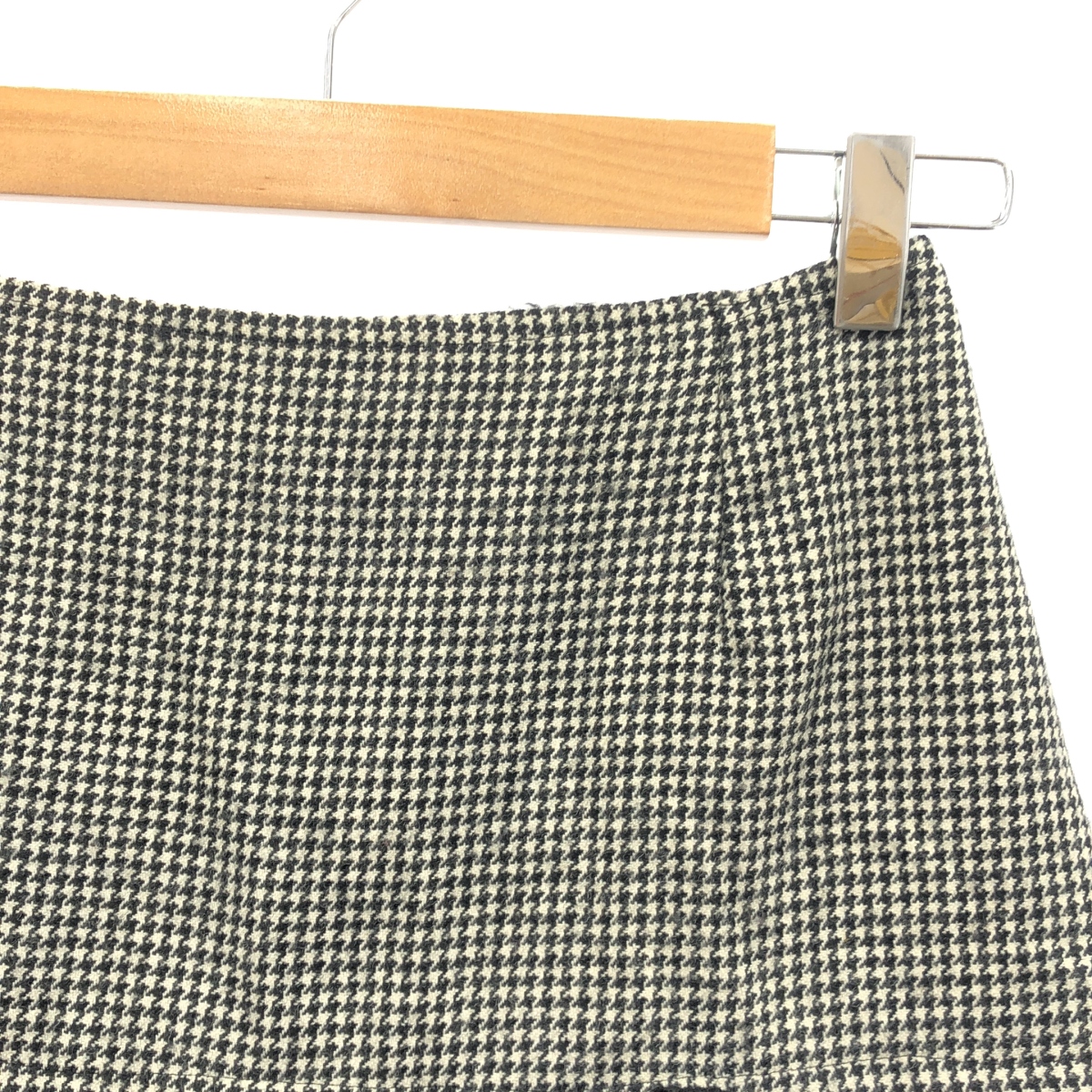 JUNYA WATANABE MAN PINK / ジュンヤワタナベマンピンク ウール 千鳥格子 レース ミニスカート