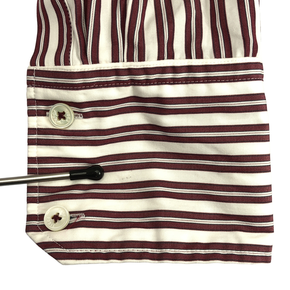 TICCA / ティッカ ストライプ バンドカラー シャツワンピース