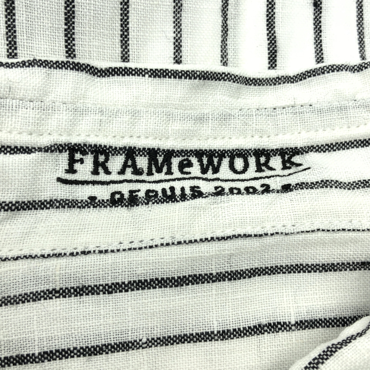 Framework / フレームワーク フレンチリネンレギュラーカラーシャツ ブラウス