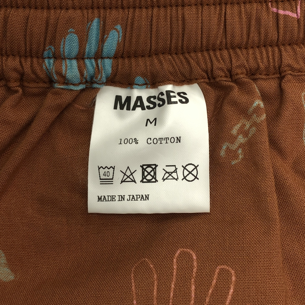 MASSES / マシス SHORTS HAND ハンド 総柄 プリント ショートパンツ