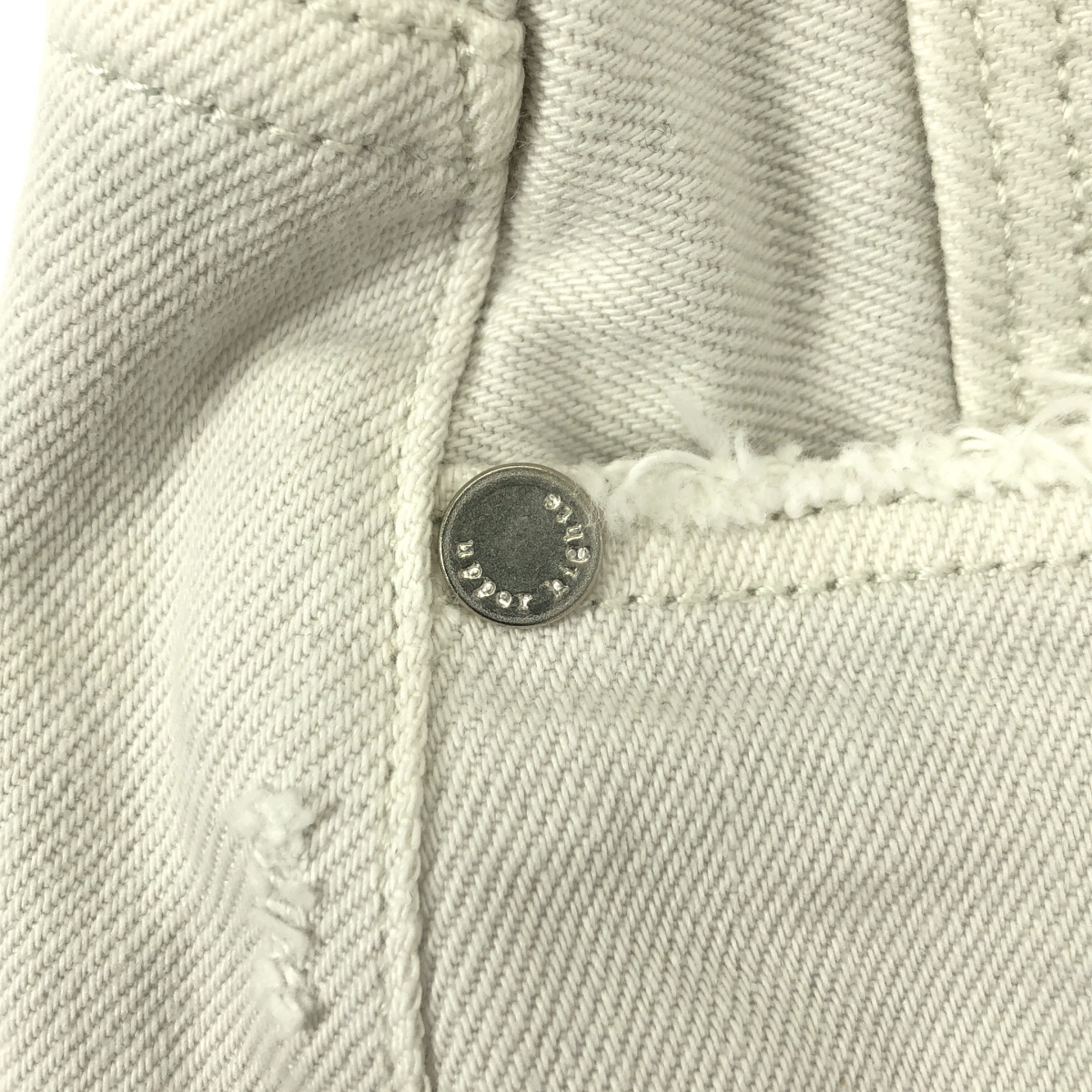 L'Appartement / アパルトモン 【 UPPER HIGHTS / アッパー ハイツ 】 THE LIVELY BONE WIDE DENIM / ダメージ加工 ワイド デニム パンツ