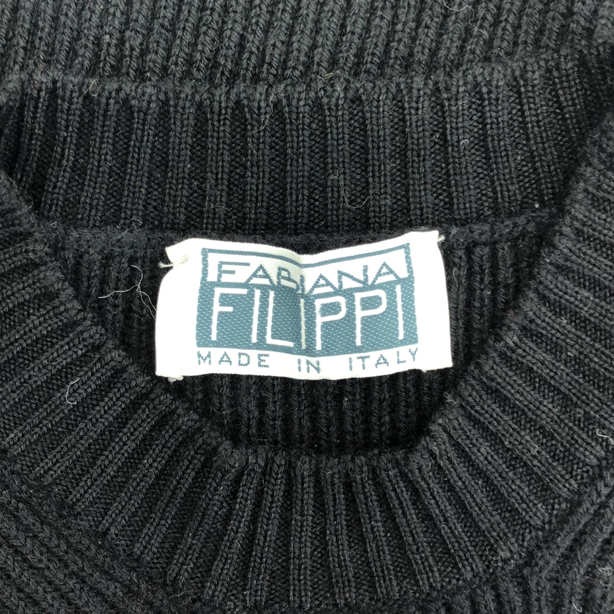 FABIANA FILIPPI / ファビアナフィリッピ クルーネック ウール リブ ニット