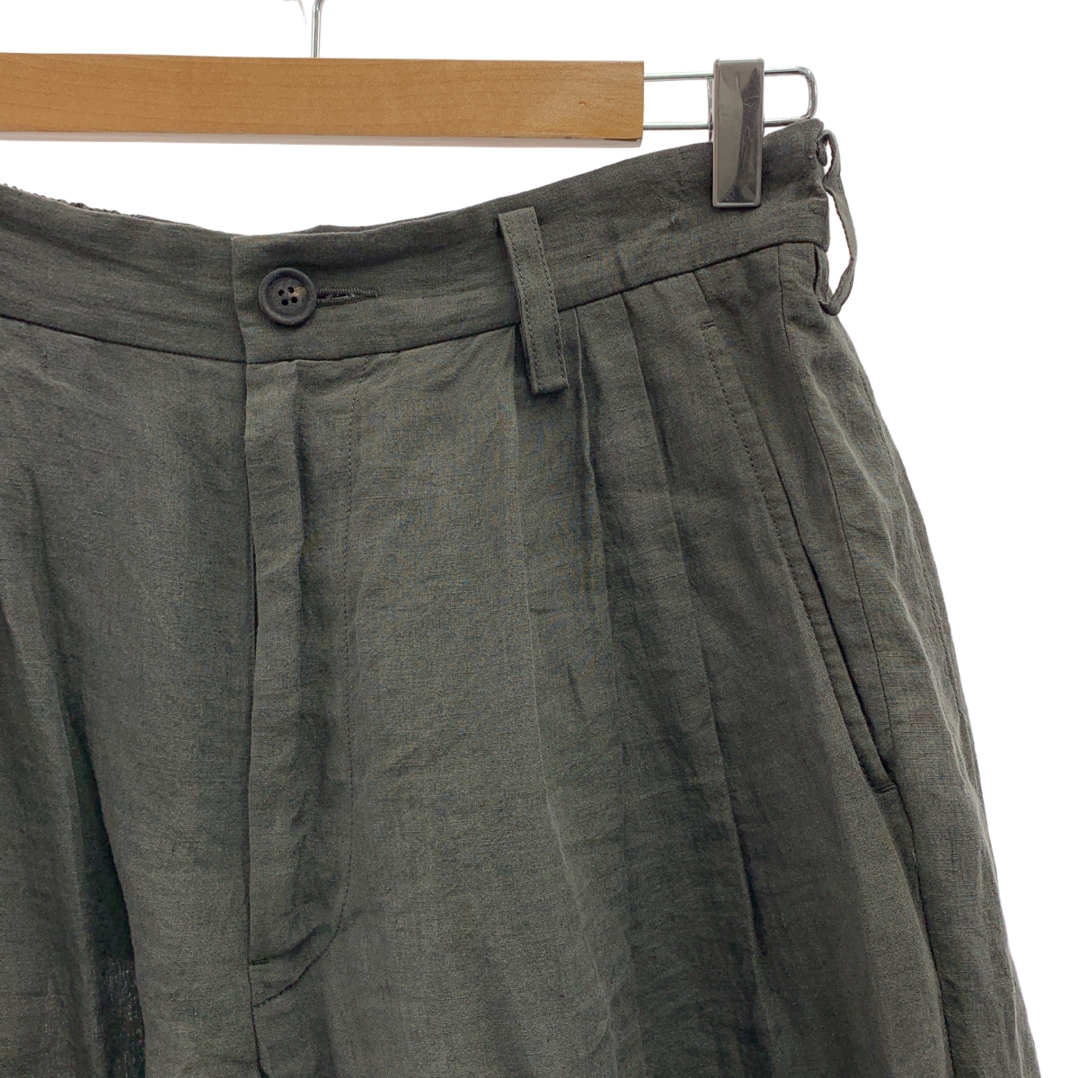 ziggy chen / ジギーチェン Cropped Trousers / タック ワイド スラックス パンツ