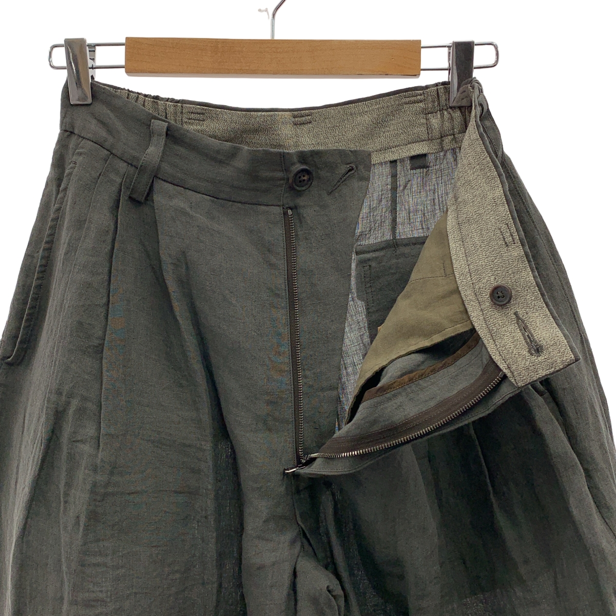 ziggy chen / ジギーチェン Cropped Trousers / タック ワイド スラックス パンツ