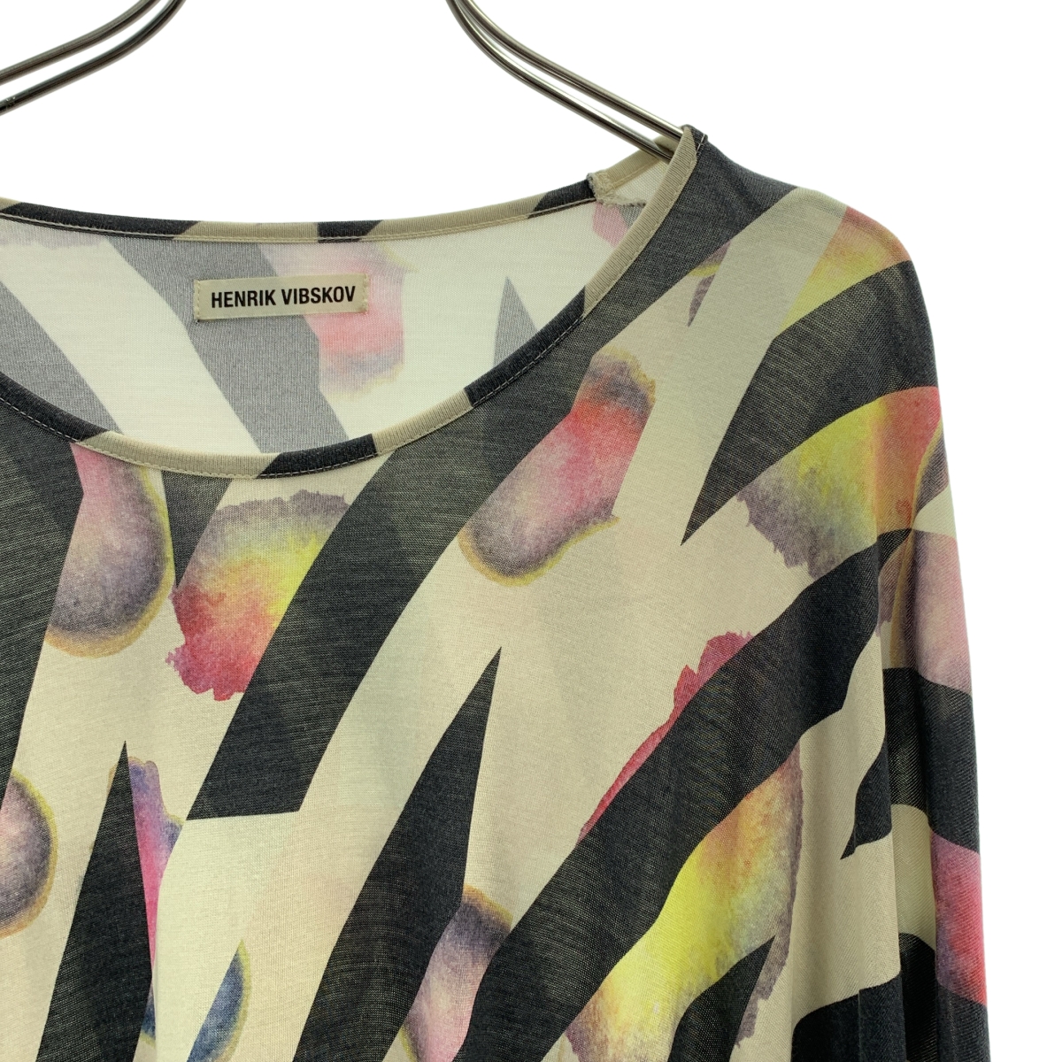 HENRIK VIBSKOV / ヘンリックヴィブスコフ プリント クルーネック ワンピース