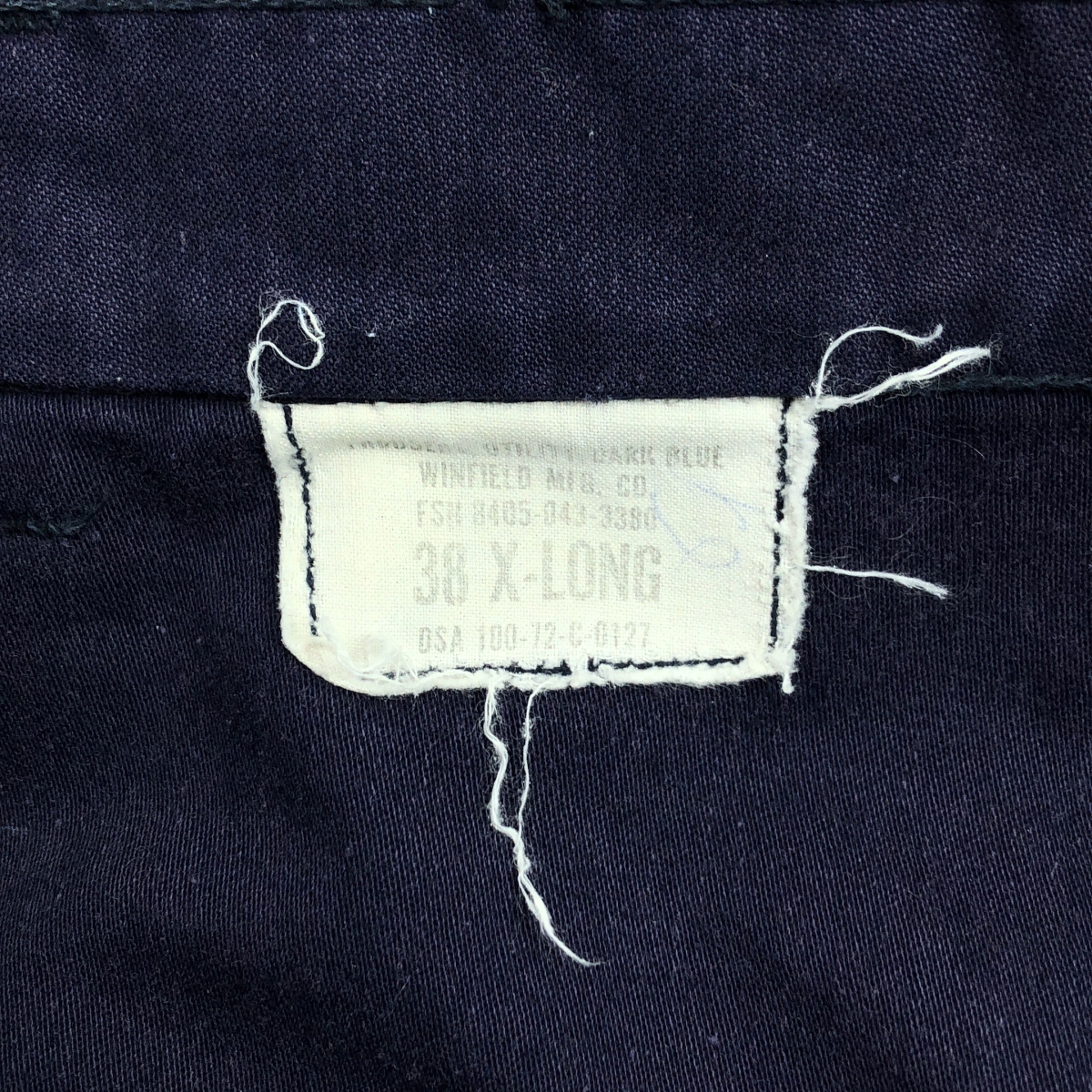 U.S. NAVY / アメリカ軍 1970s ヴィンテージ DARK BLUE UTILITY TROUSERS バックサテン ベイカーパンツ