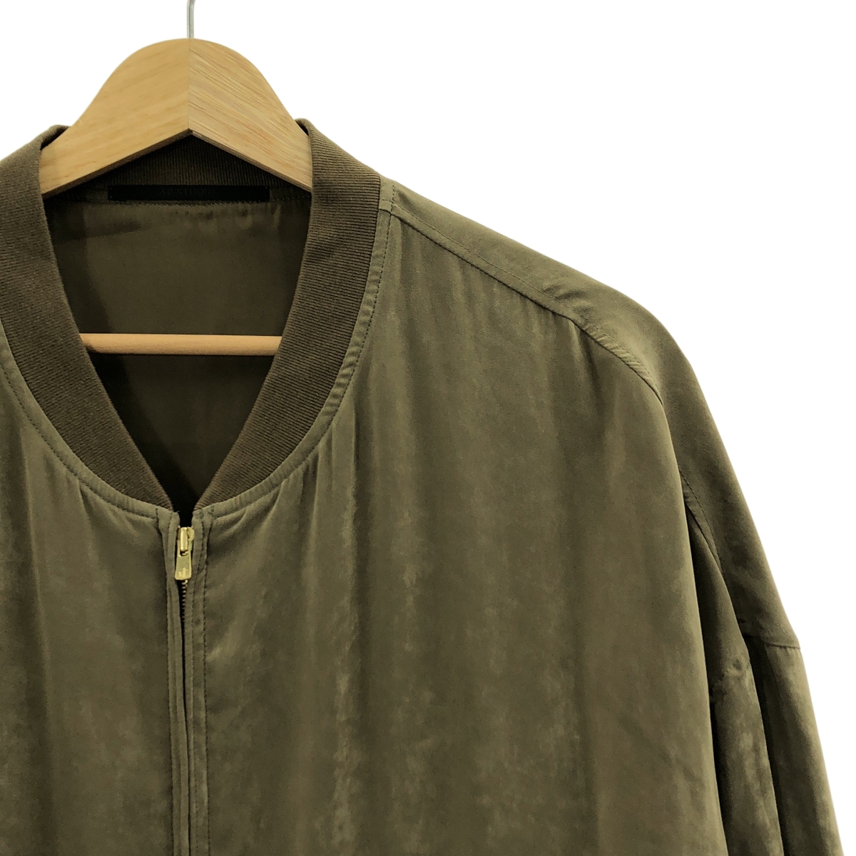 AP STUDIO / エーピーストゥディオ スエードライク サテンブルゾン