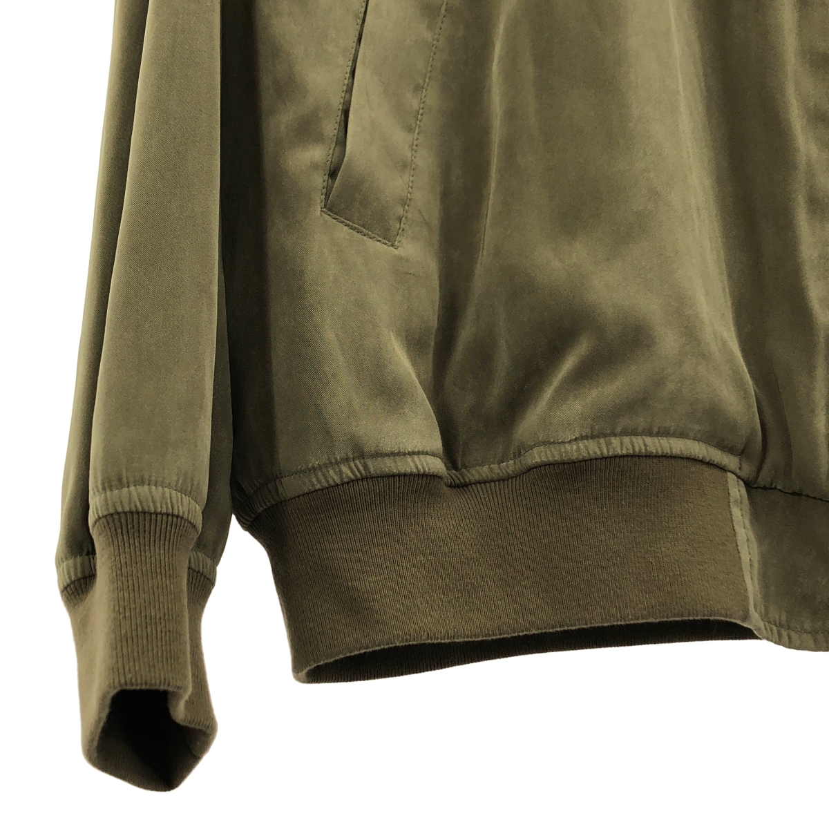 AP STUDIO / エーピーストゥディオ スエードライク サテンブルゾン