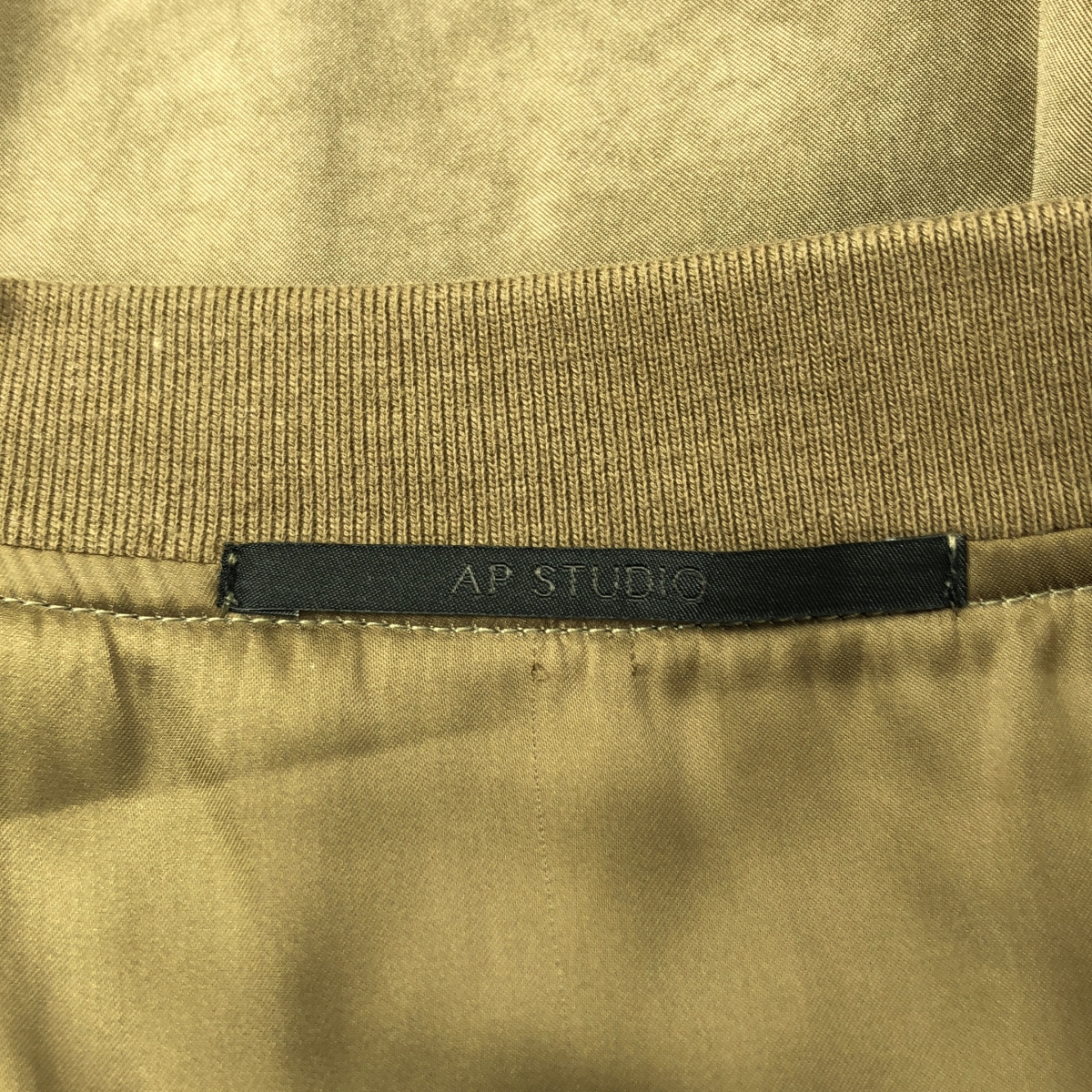 AP STUDIO / エーピーストゥディオ スエードライク サテンブルゾン