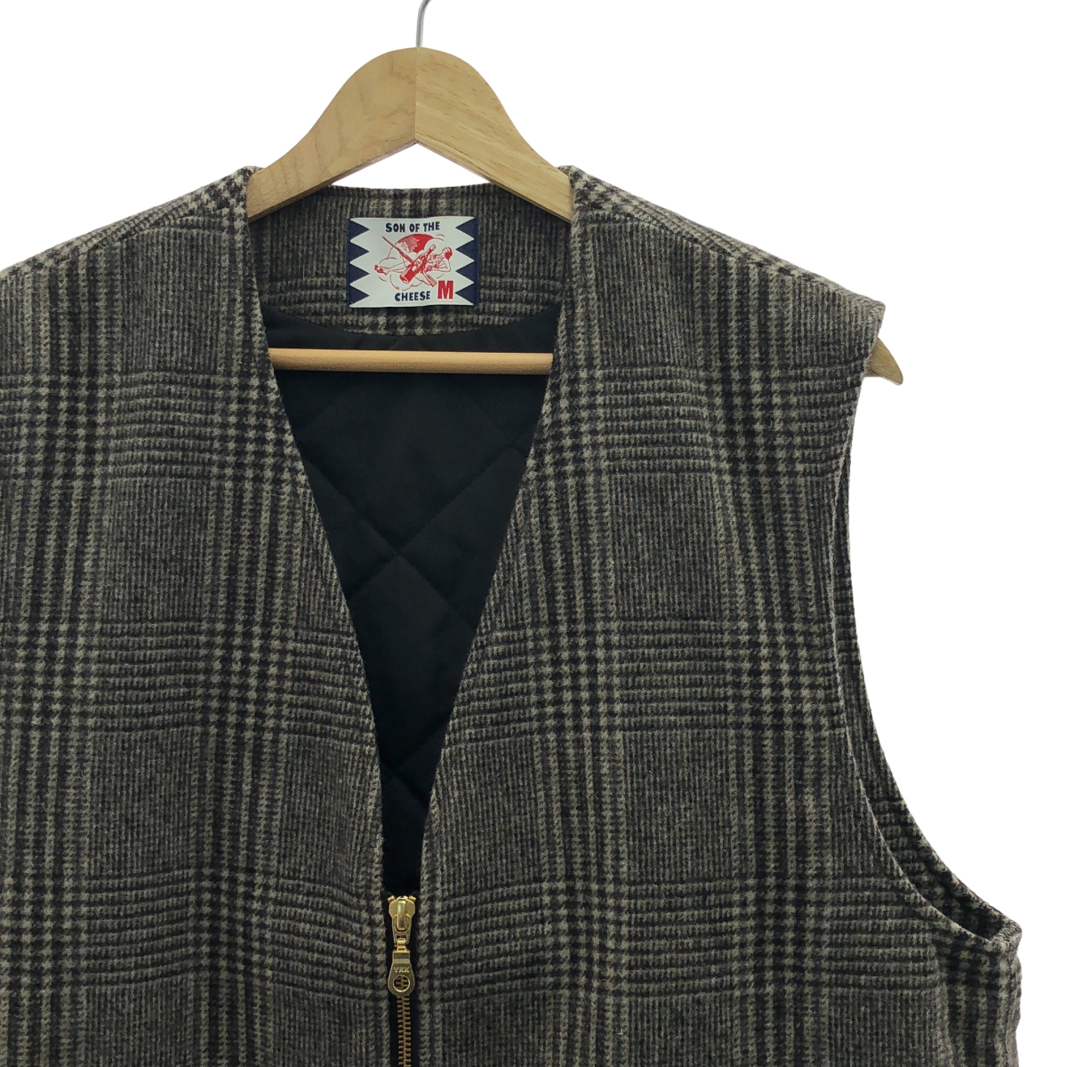 SON OF THE CHEESE / サノバチーズ CHECK WOOL VEST ウール チェック ベスト