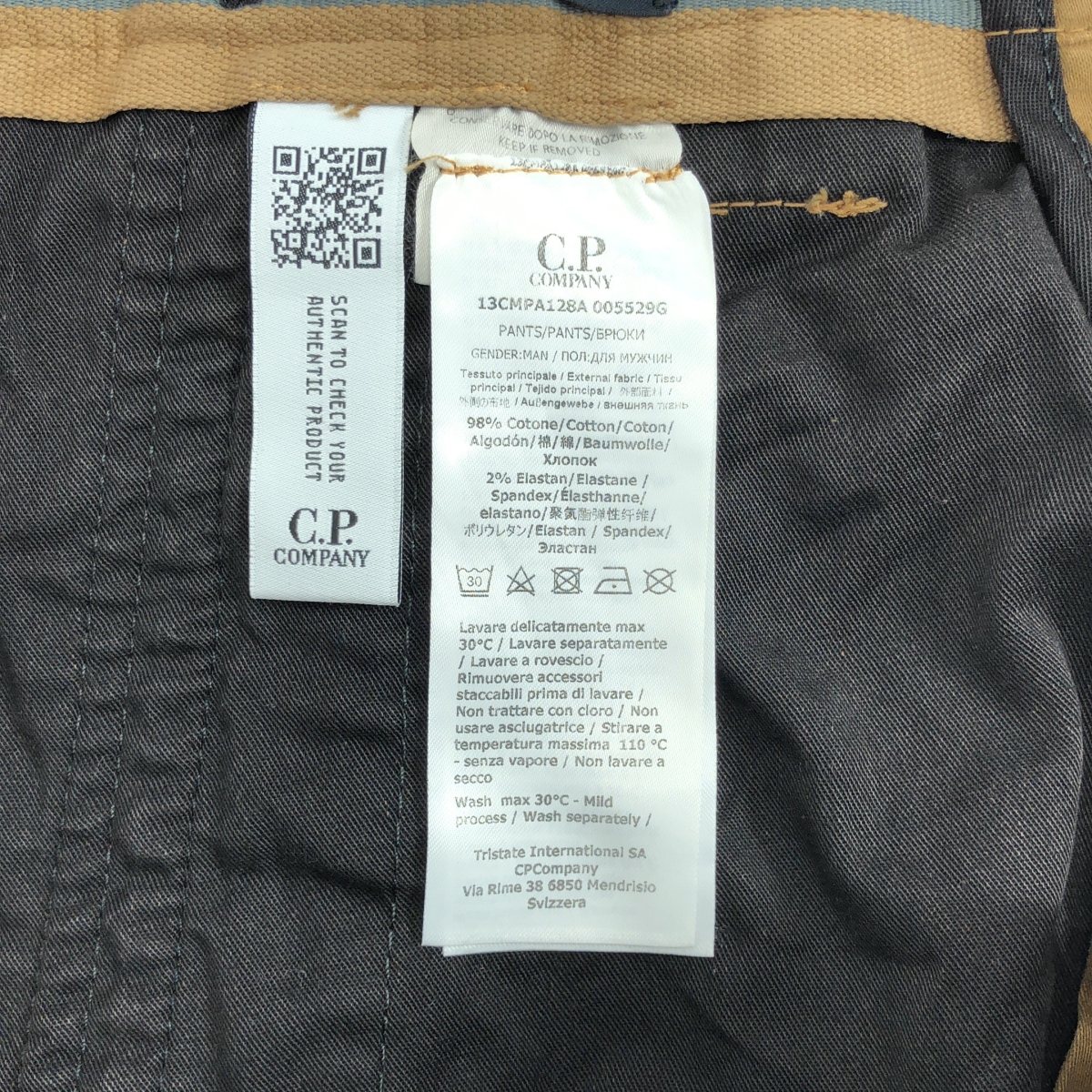 C.P. COMPANY / シーピーカンパニー Metropolis Series Stretch Sateen Cargo Pants ストレッチ カーゴパンツ