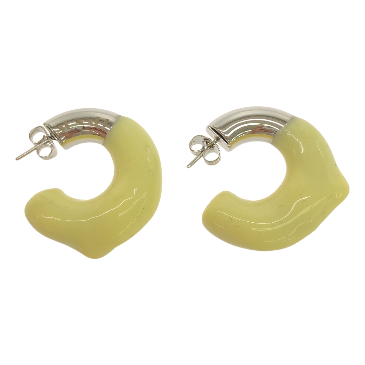 SUNNEI / スンネイ ラバーディテール ロゴ ピアス