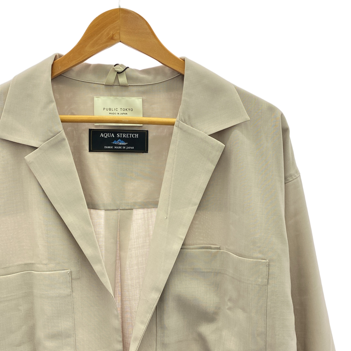 PUBLIC TOKYO / パブリックトウキョウ AQUA WOOL SUMMER TRO テーラードジャケット