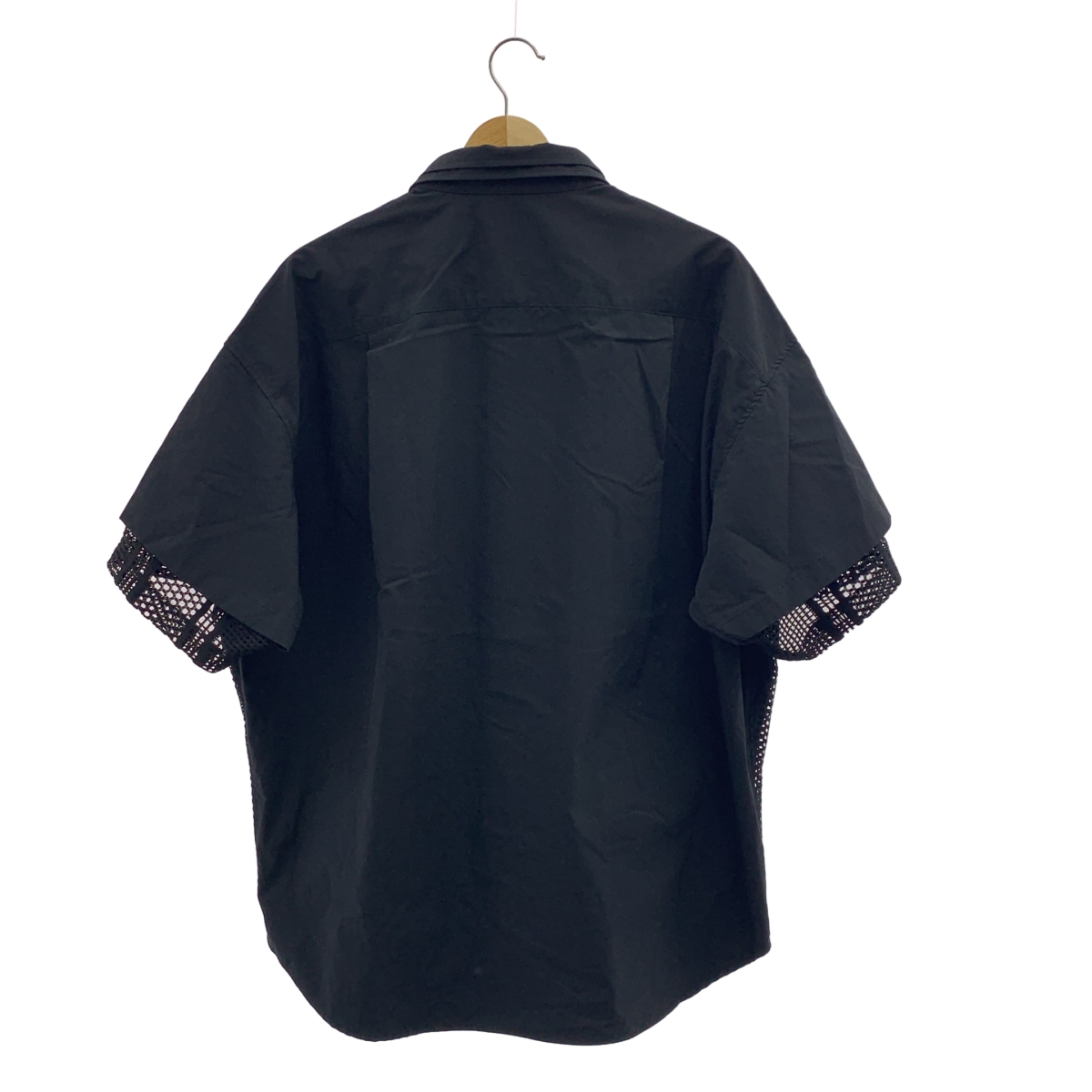 その他 メッシュドッキング レイヤードカラー 半袖シャツ