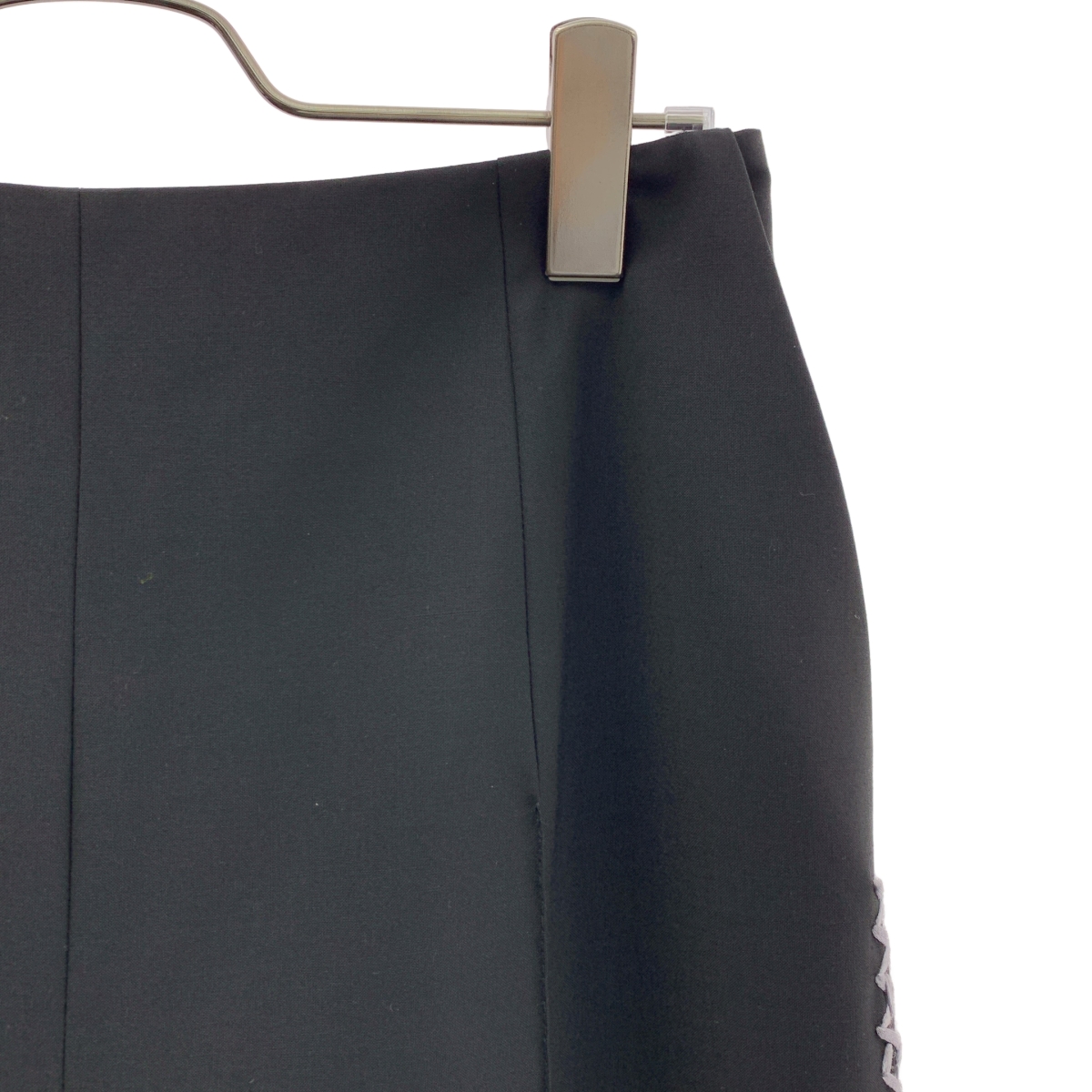 MARNI / マルニ WOOL-BLEND TROUSERS / ウール混 ロゴ刺しゅう サイドジップ スラックスパンツ