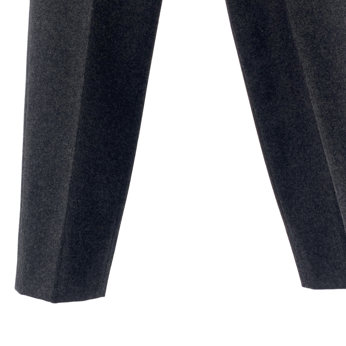 HEUGN / ユーゲン Freddie ウールフランネル2インプリーツテーパードパンツ