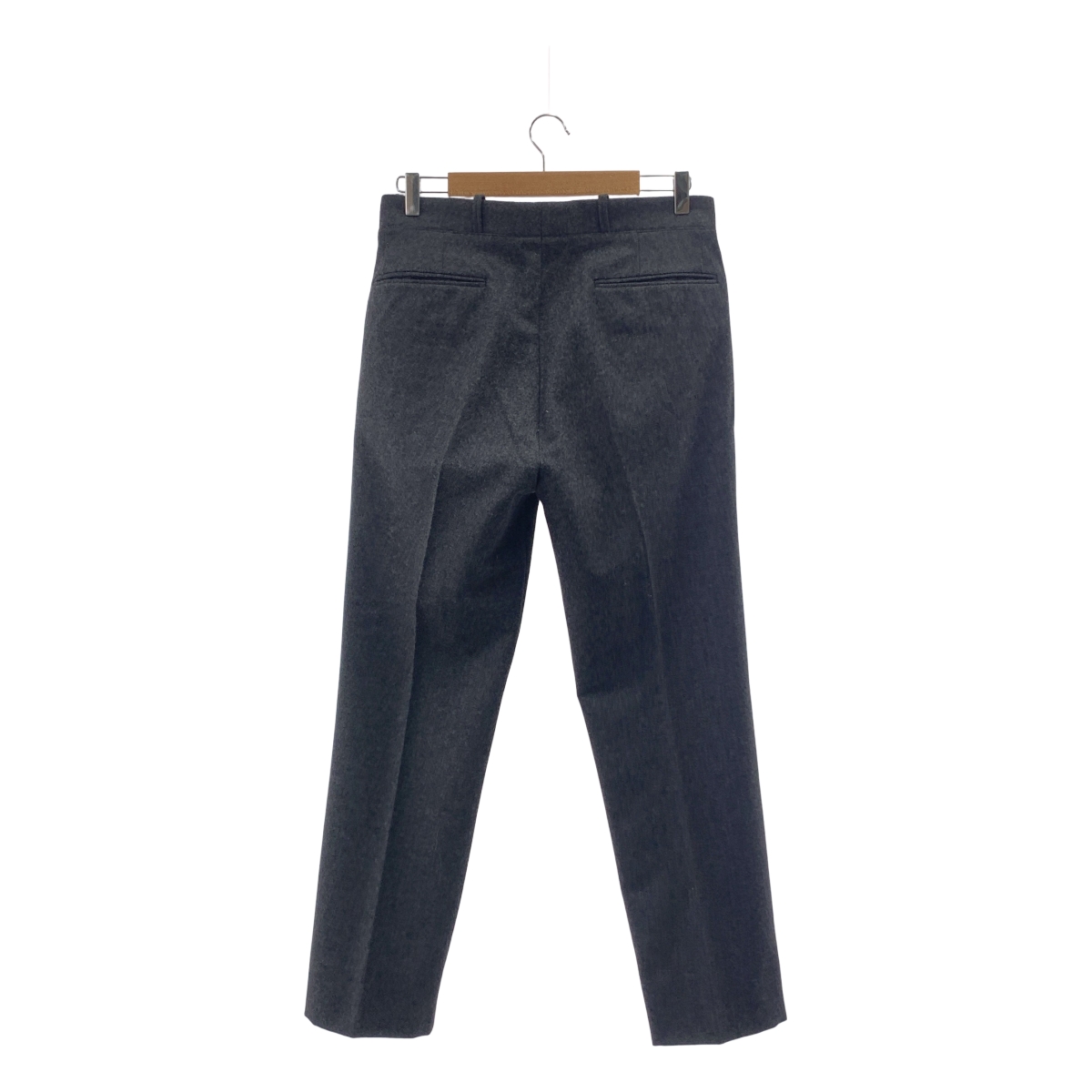 HEUGN / ユーゲン Freddie ウールフランネル2インプリーツテーパードパンツ