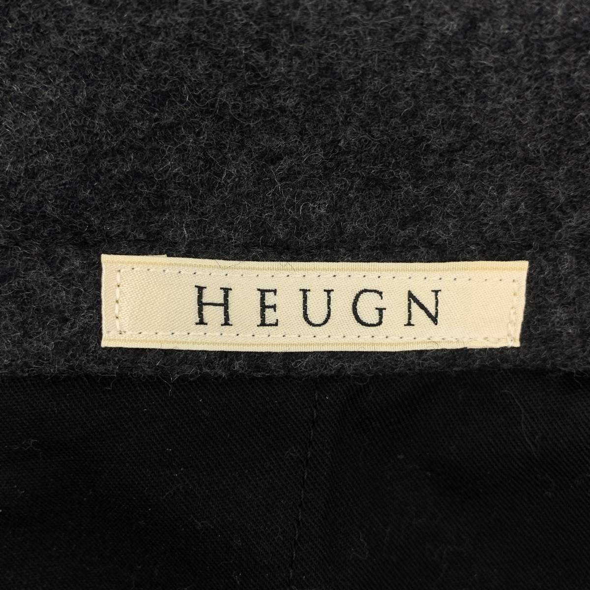 HEUGN / ユーゲン Freddie ウールフランネル2インプリーツテーパードパンツ