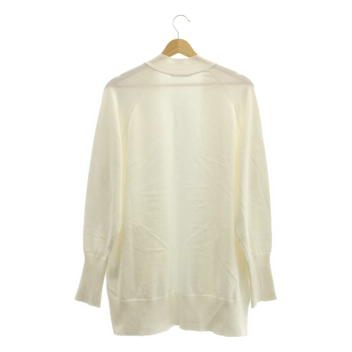 CINOH / チノ コットン オーバーシルエット スリットスリーブ ニット カーディガン