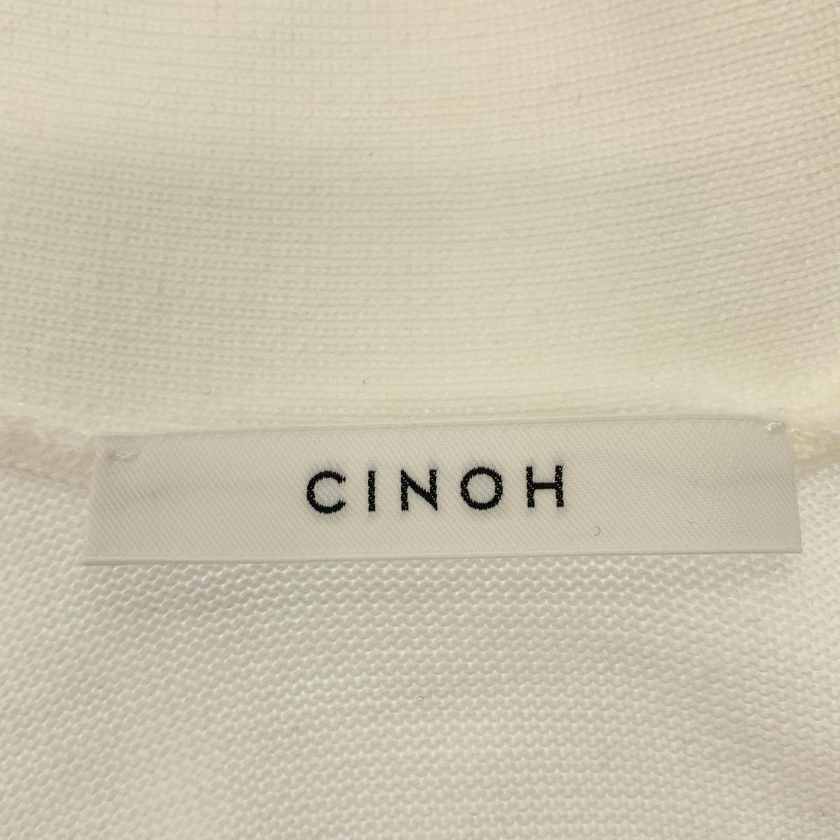 CINOH / チノ コットン オーバーシルエット スリットスリーブ ニット カーディガン