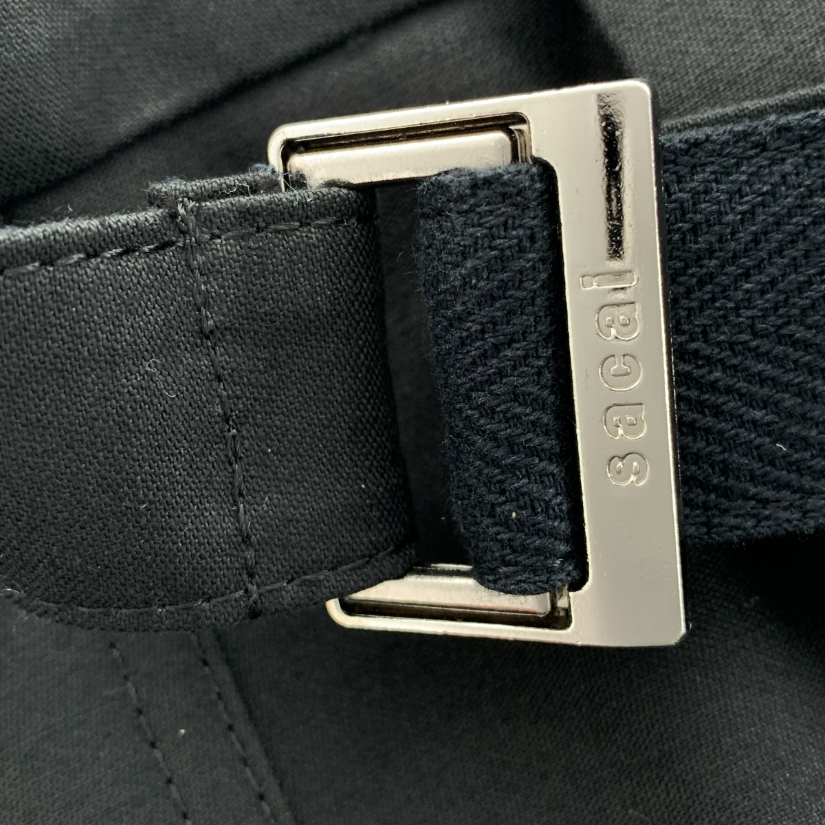 sacai / サカイ × WTAPS / ダブルタップス Cotton Back Satin Pants / ベルテッド ベイカー パンツ