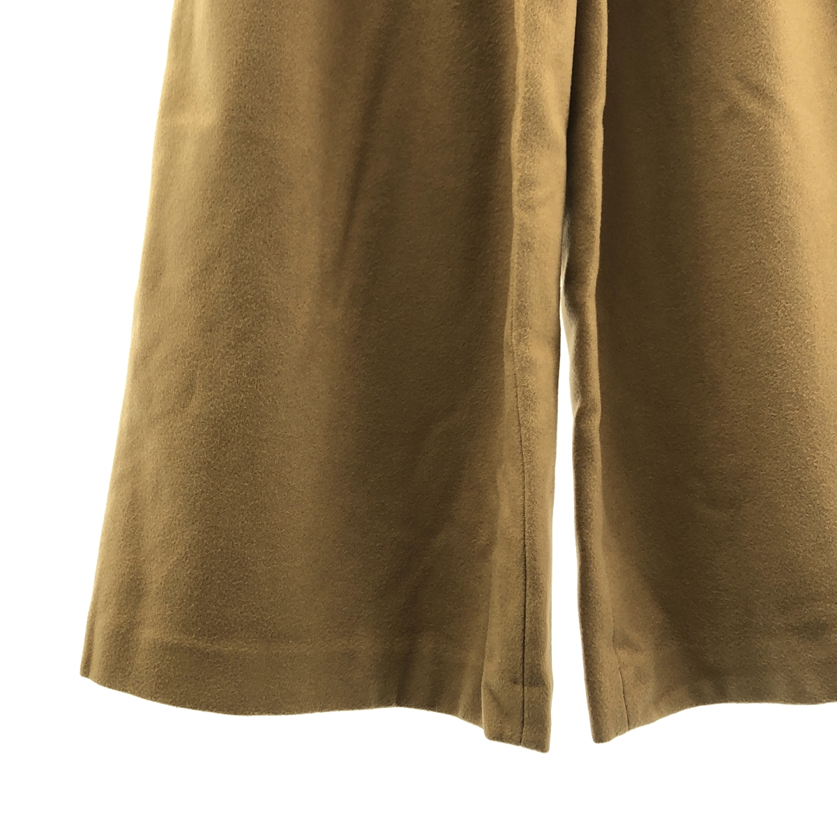 NOWOS / ノーウォス ウール カシミヤ ベルテッド 2タック ワイドパンツ