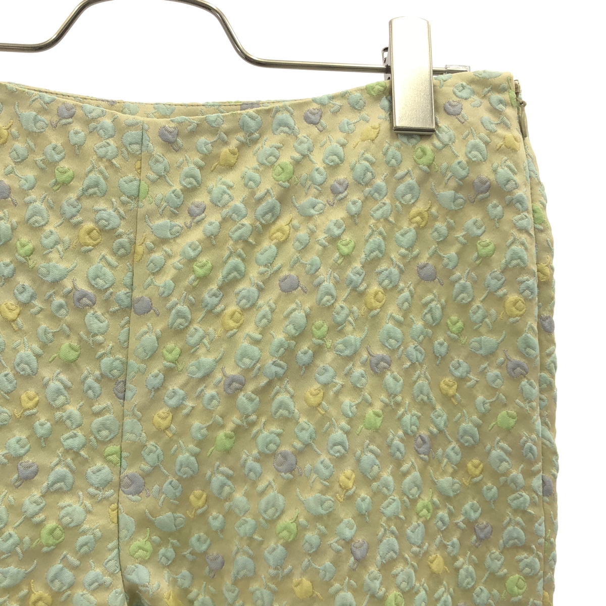 RED VALENTINO / レッドヴァレンティノ フラワー ジャガード サイドジップ スラックス パンツ