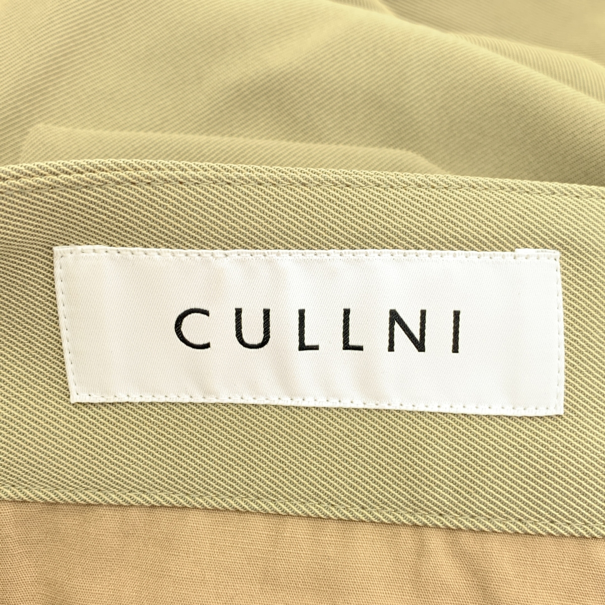 CULLNI / クルニ Pintuck Wide Pants ピンタック ベルテッド ワイドパンツ