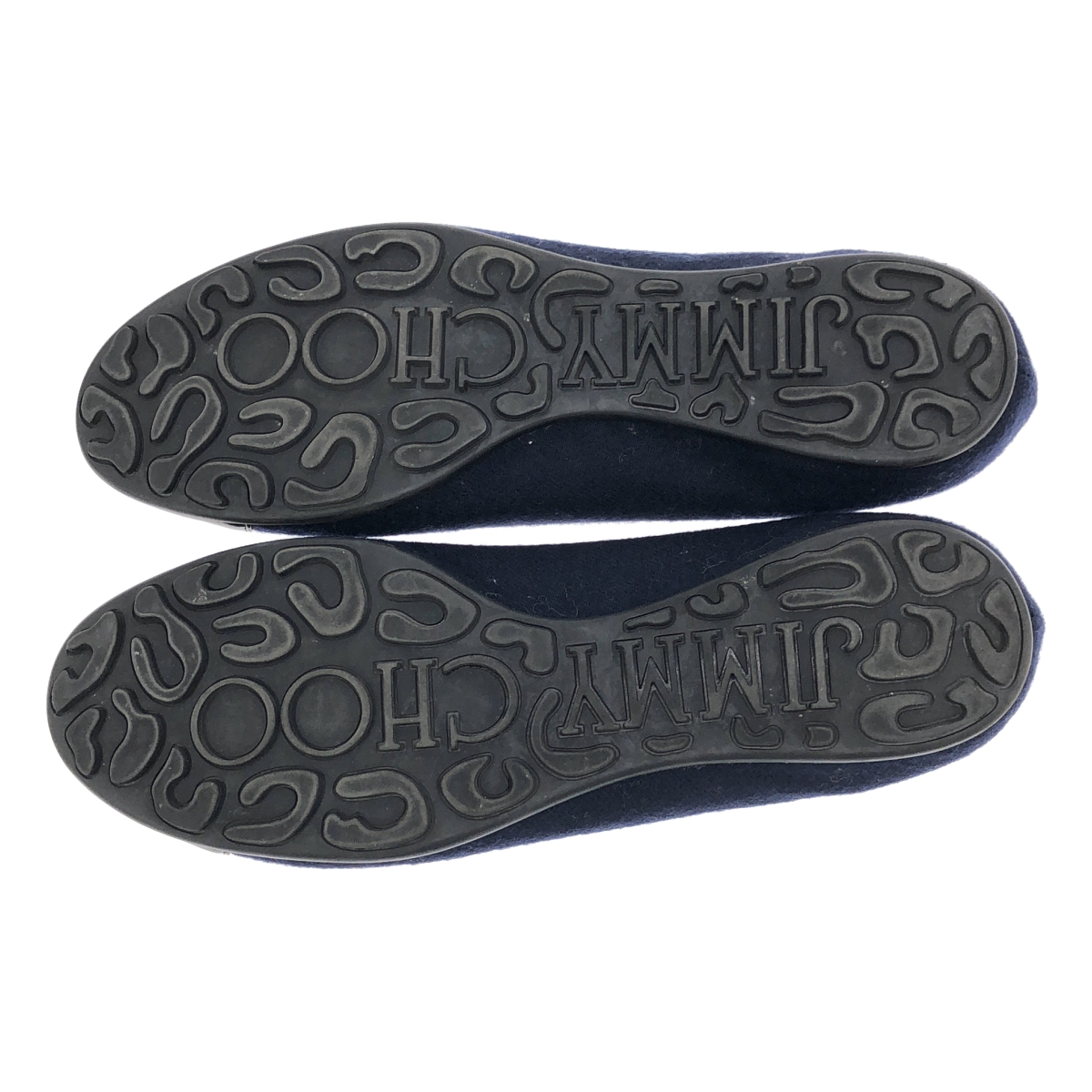 JIMMY CHOO / ジミーチュウ パテント 切替 ラウンドトゥ フラット パンプス