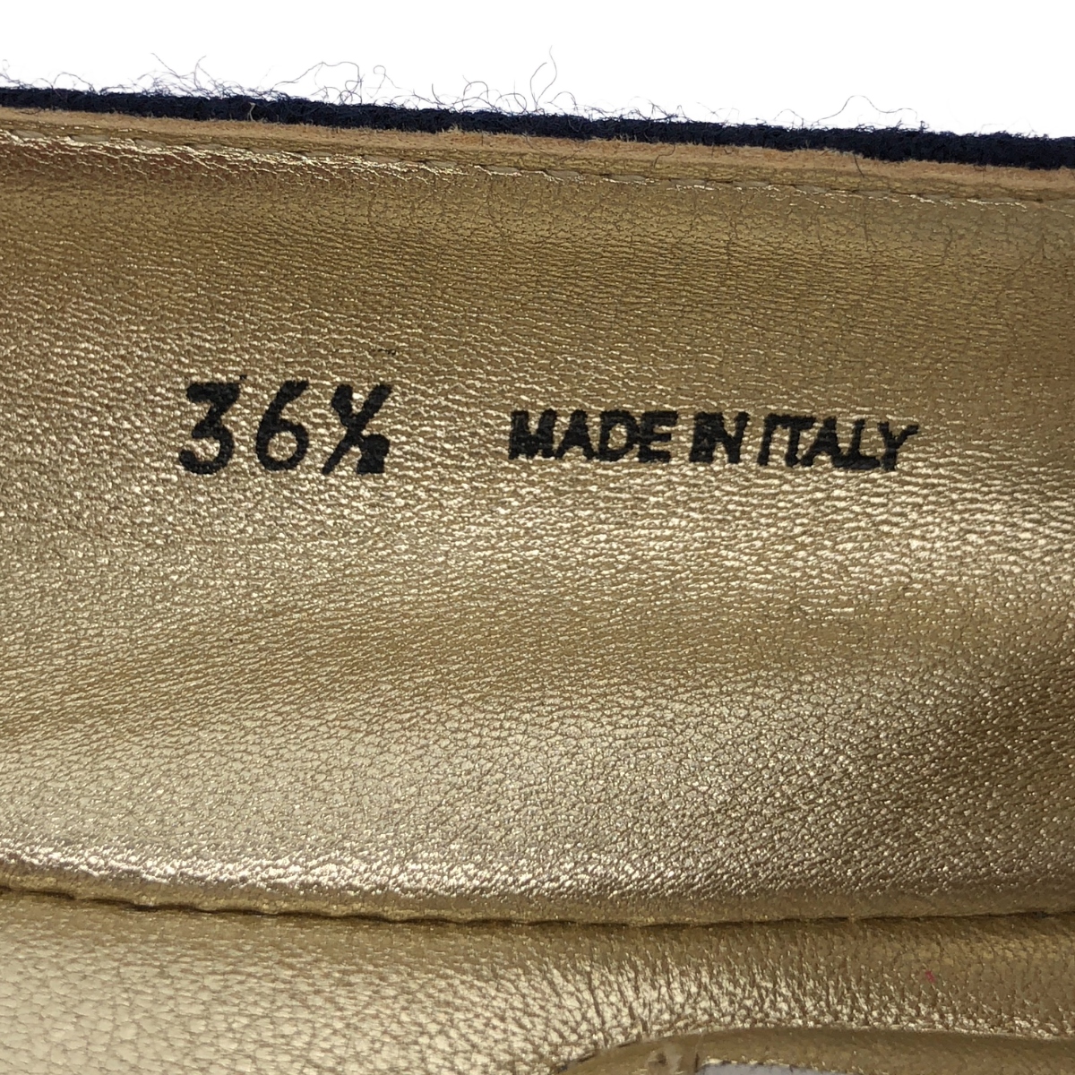 JIMMY CHOO / ジミーチュウ パテント 切替 ラウンドトゥ フラット パンプス