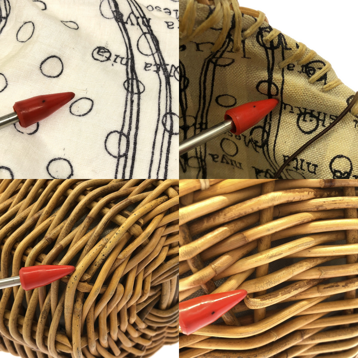 ebagos / エバゴス ワッペン レース カゴバッグ