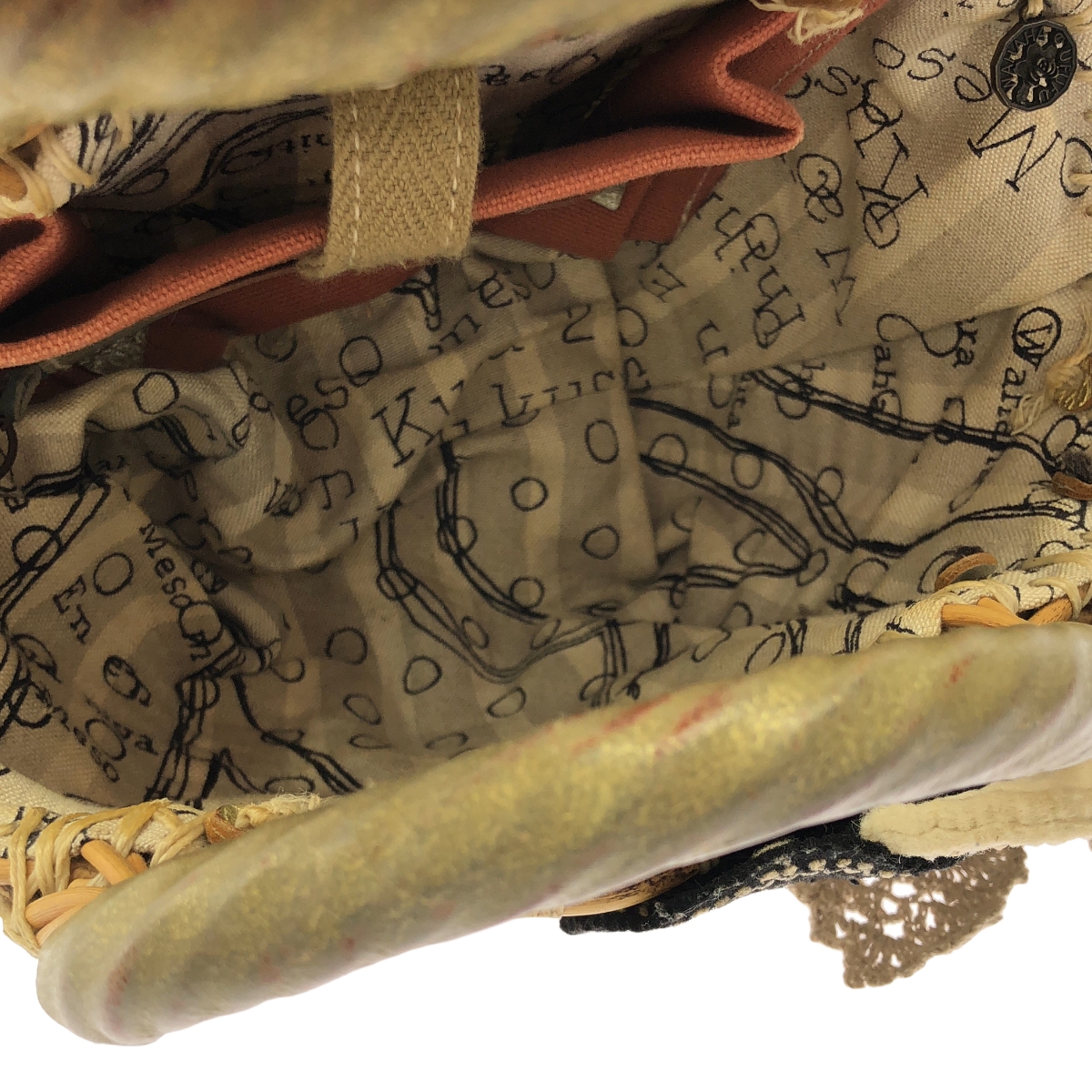 ebagos / エバゴス ワッペン レース カゴバッグ