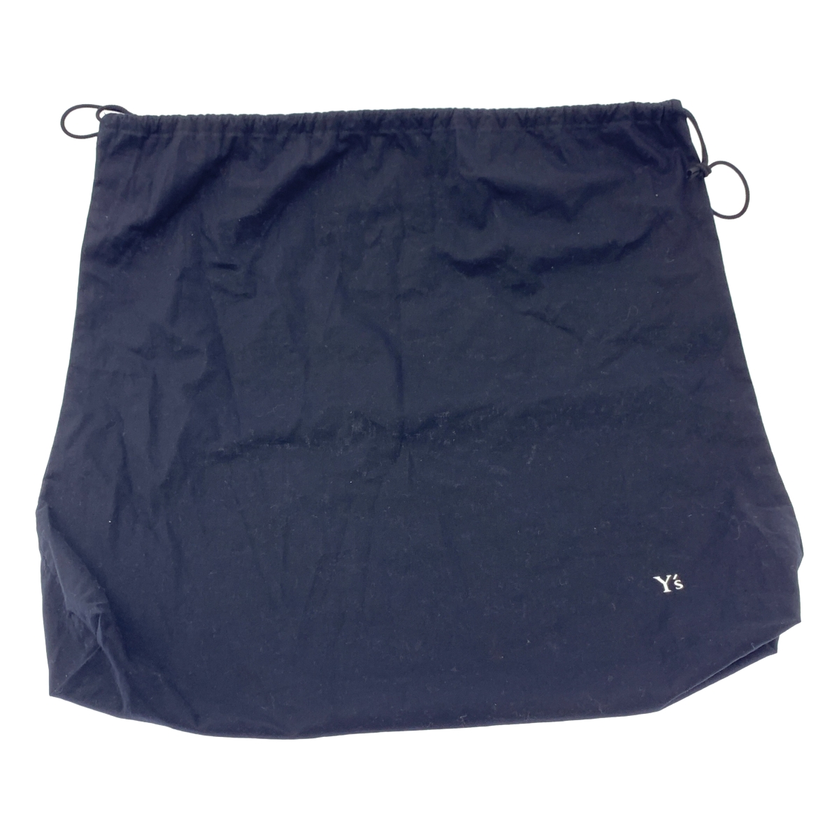 Y's / ワイズヨウジヤマモト 牛革 カウレザー 異素材 切替 ギャザー クラッチ ハンドバッグ