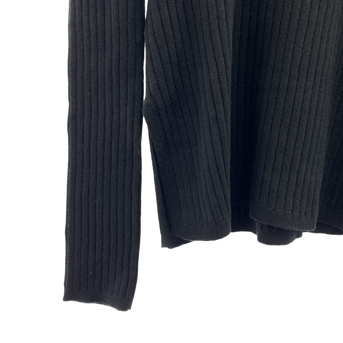 ADORE / アドーア カシミヤ混 サイドスリット クルーネック リブニット