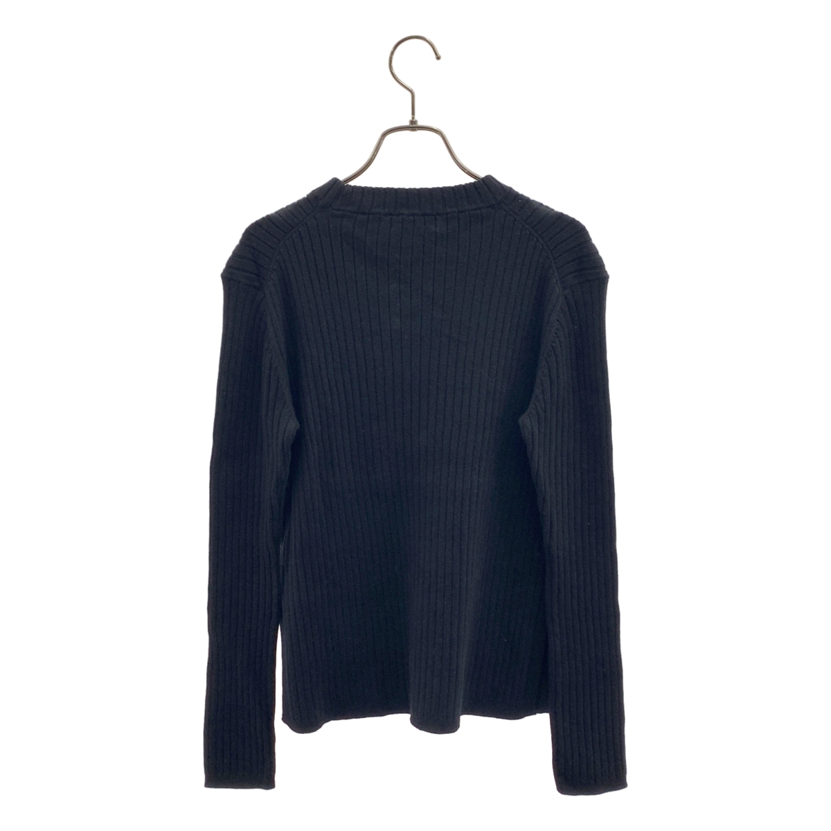 ADORE / アドーア カシミヤ混 サイドスリット クルーネック リブニット