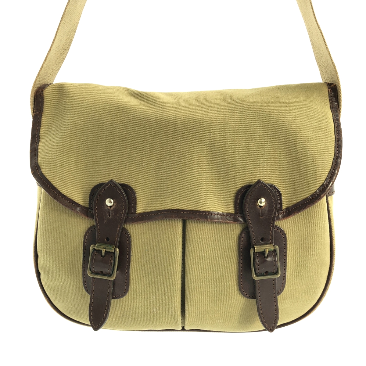 Whitehouse Cox / ホワイトハウスコックス レザー 切替 ショルダーバッグ