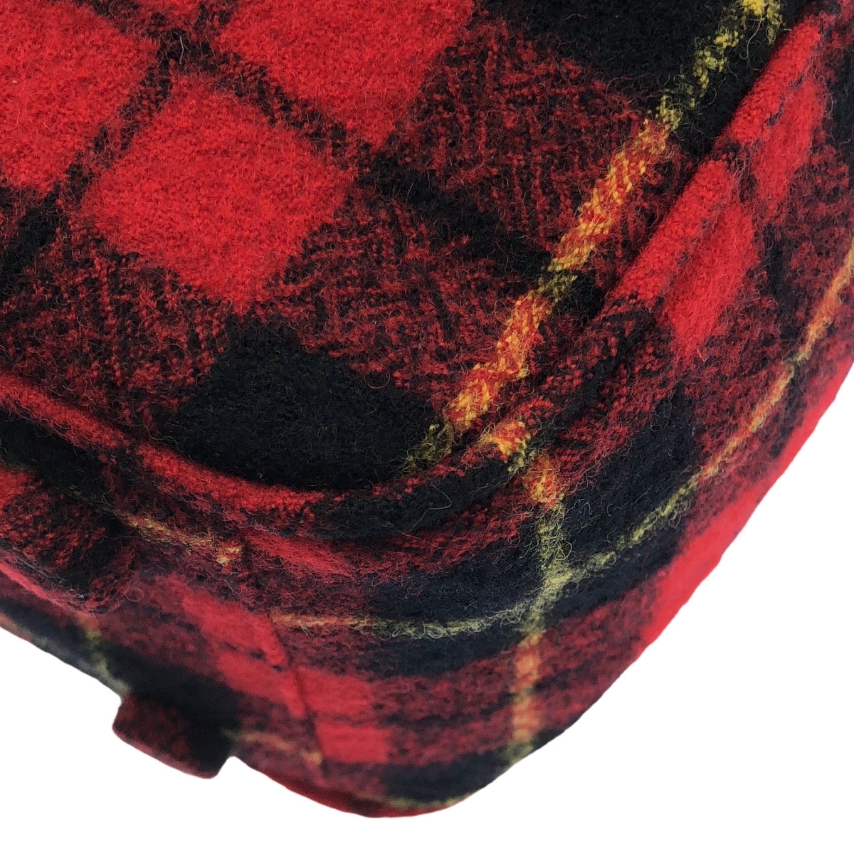 R&D.M.Co / オールドマンズテーラー WOOL TARTAN CHECK BOSTON BAG ウール タータンチェック ボストンバッグ ブローチ付き