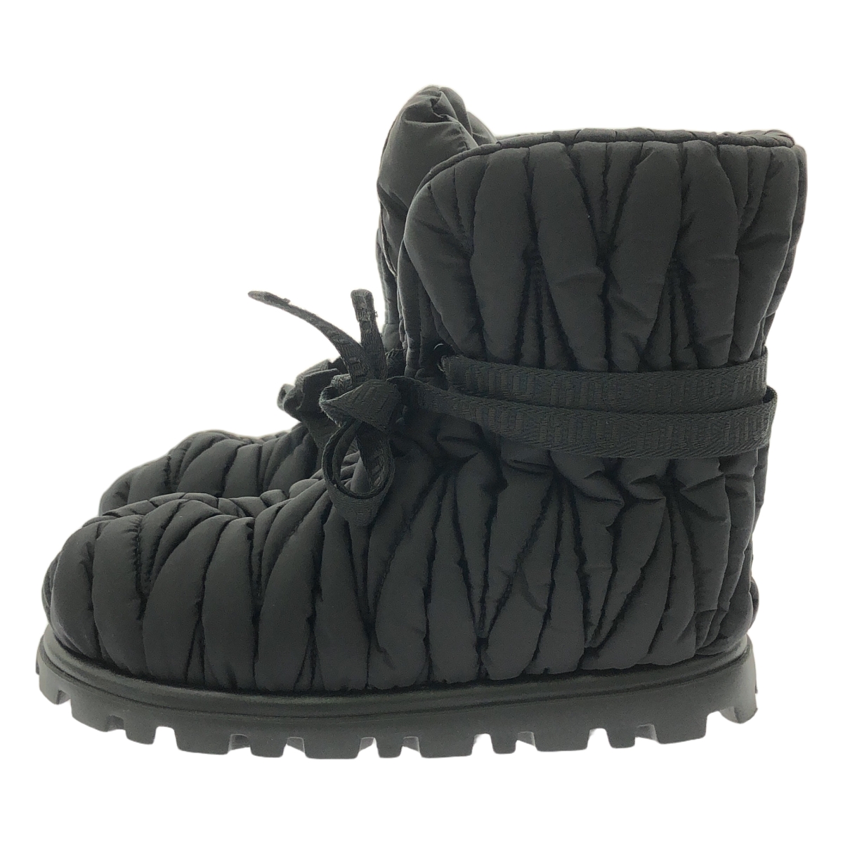 miu miu / ミュウミュウ Padded Matelasse Booties / 5U558D ロゴ ショート ブーツ