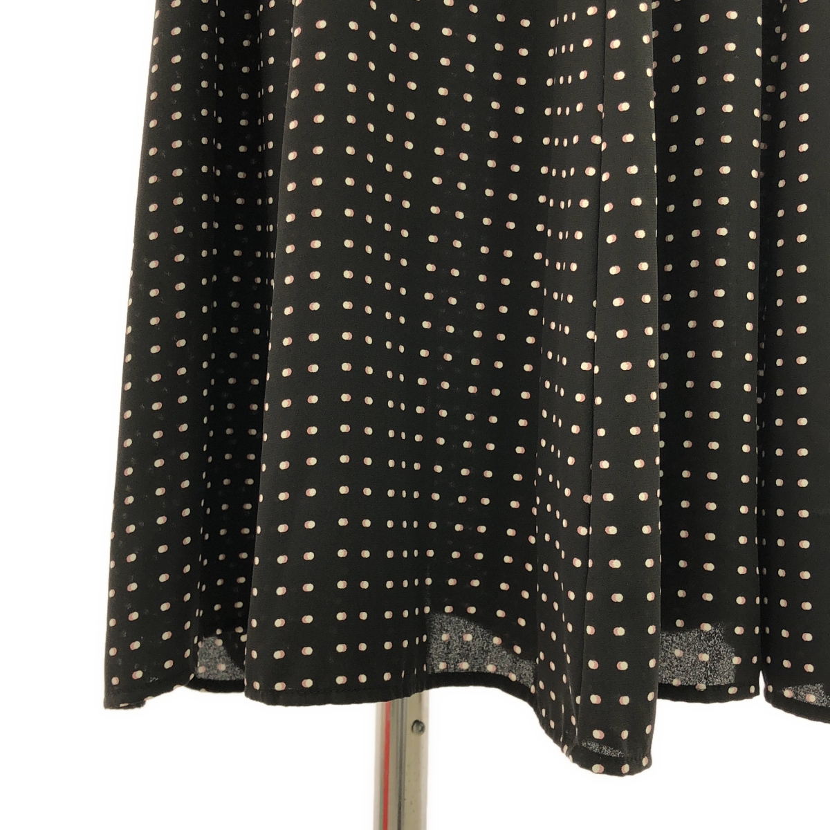 その他 総柄 ドット ギャザースリーブ ドレス ワンピース / インナー付き