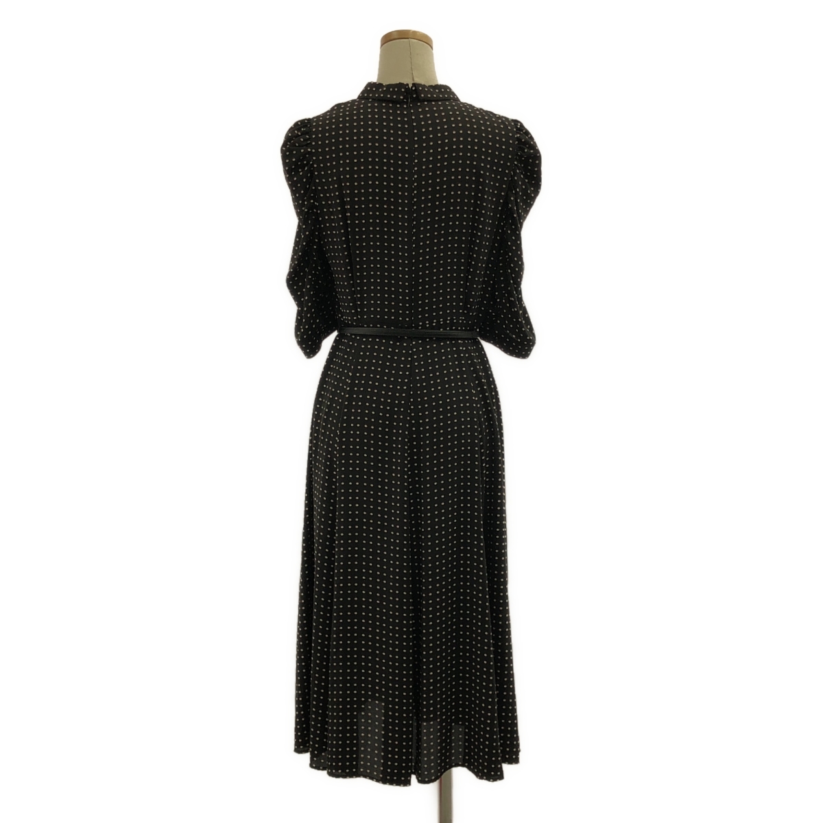 その他 総柄 ドット ギャザースリーブ ドレス ワンピース / インナー付き