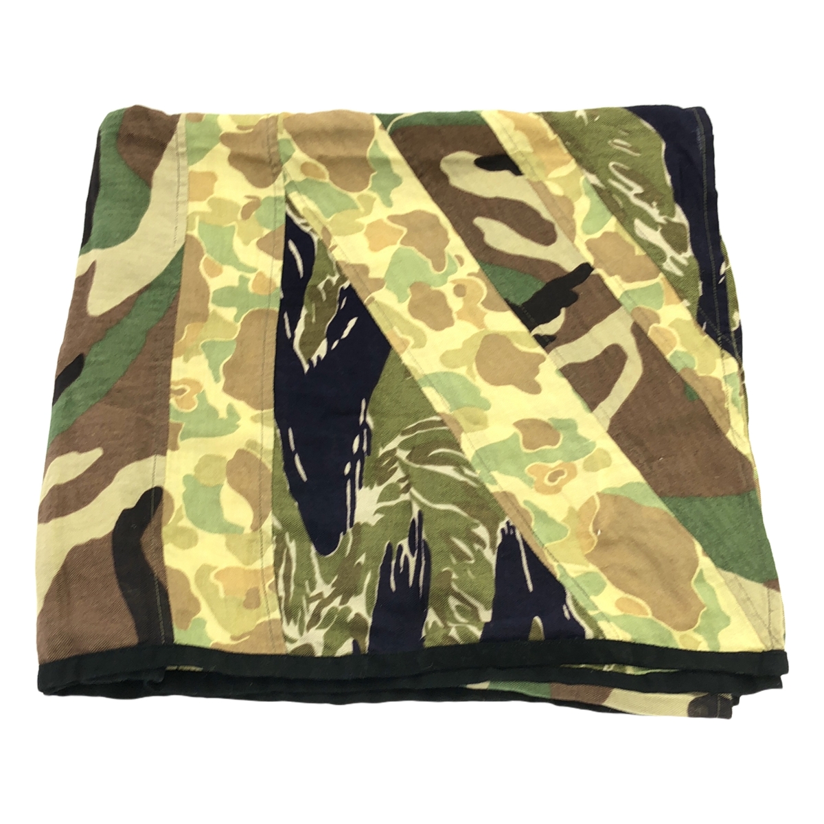 ensou / エンソウ 総柄 迷彩 カモフラージュ パッチ スカーフ ストール