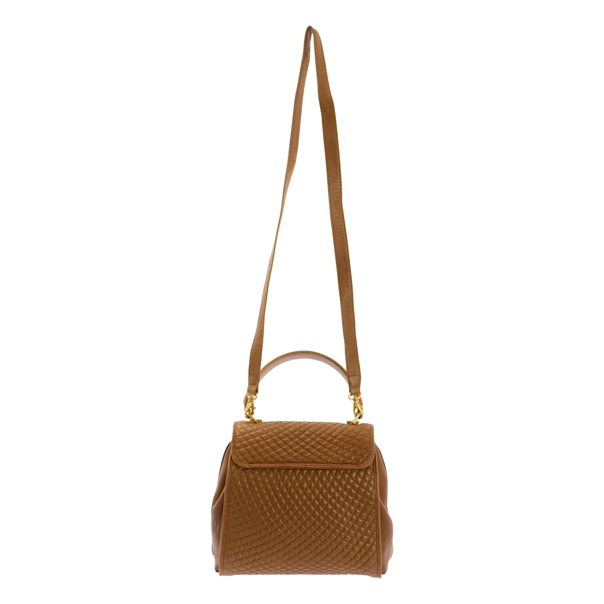 BALLY / バリー 2way ショルダー付き レザー キルティング ハンドバッグ