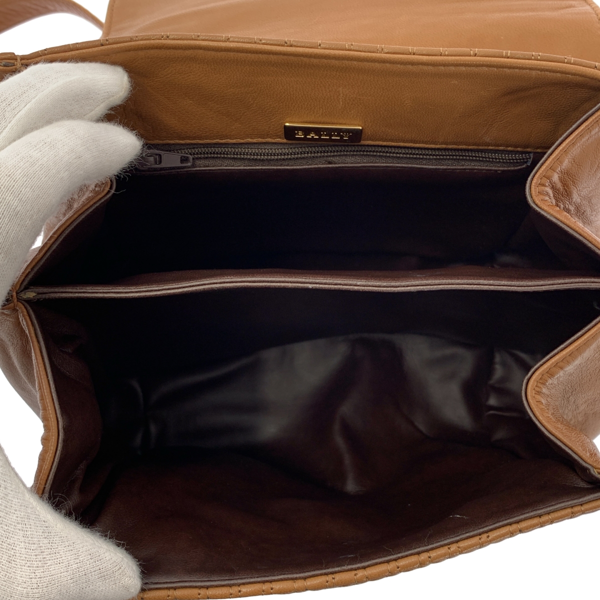 BALLY / バリー 2way ショルダー付き レザー キルティング ハンドバッグ