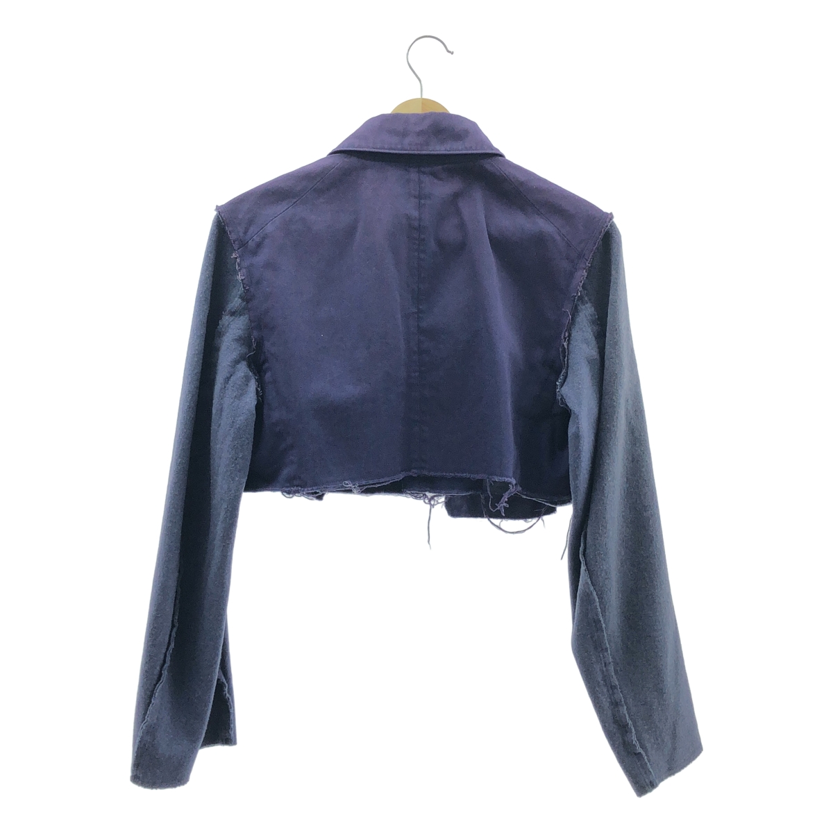 COMME des GARCONS COMME des GARCONS / コムコム 製品染め 袖ウール切替 コットン ショートジャケット