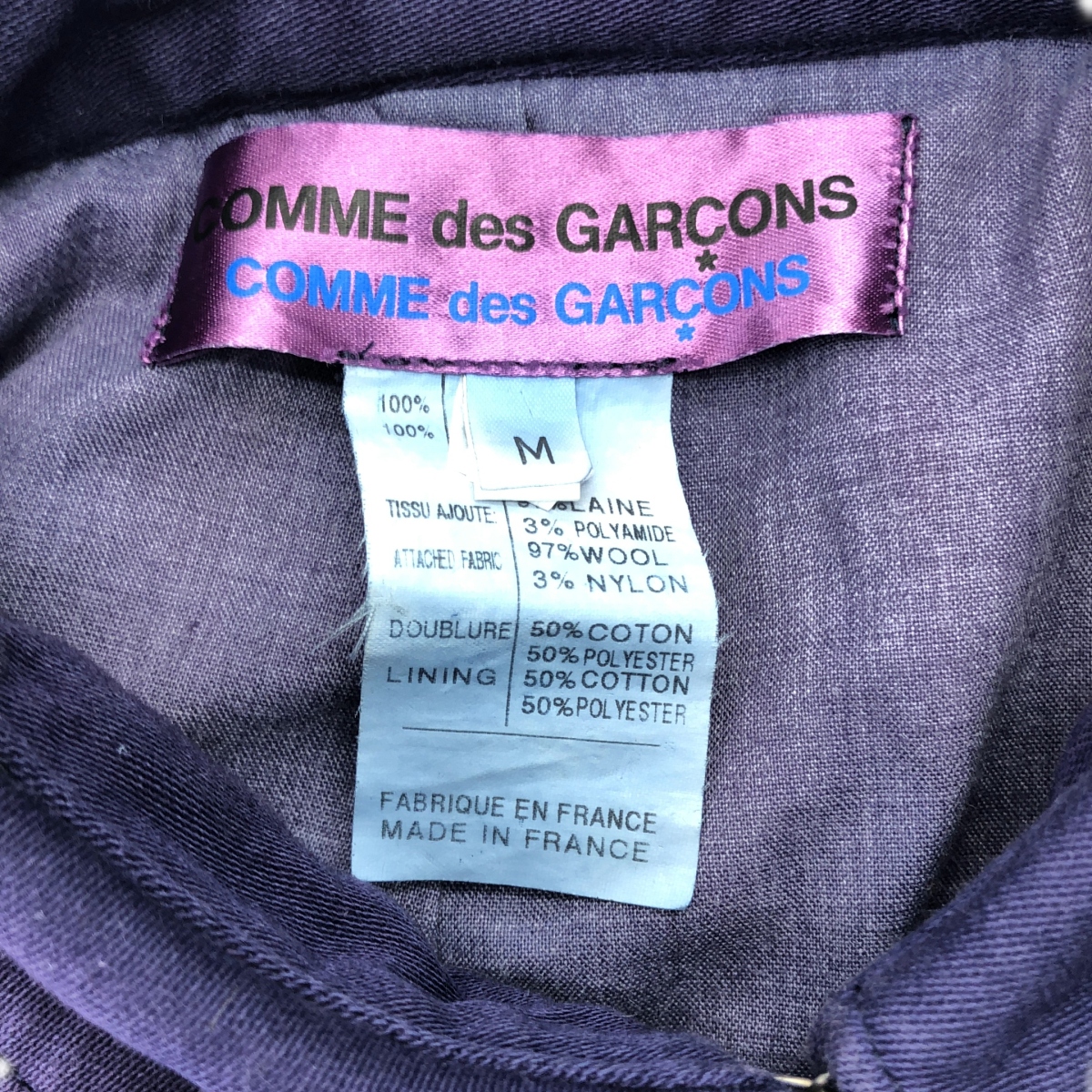 COMME des GARCONS COMME des GARCONS / コムコム 製品染め 袖ウール切替 コットン ショートジャケット