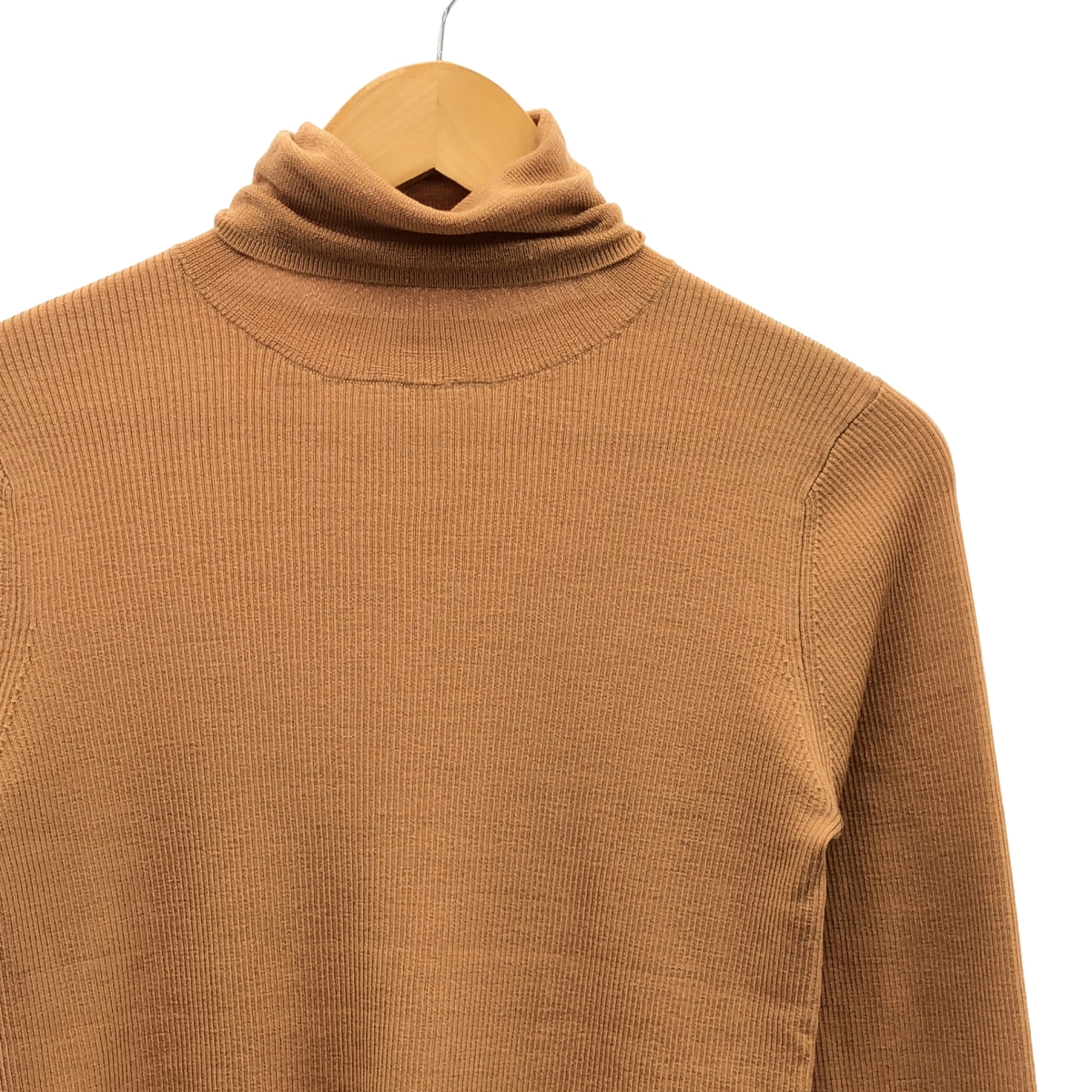 ebure / エブール ウール タートルネック リブ ニット