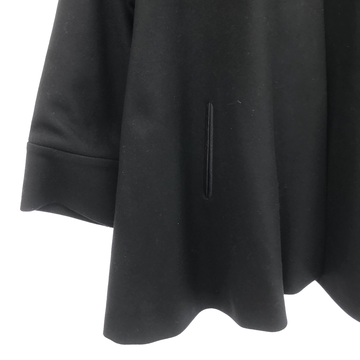 muller of yoshiokubo / ミュラーオブヨシオクボ カシミヤ混ウール フーデッド ポンチョ ジャケット