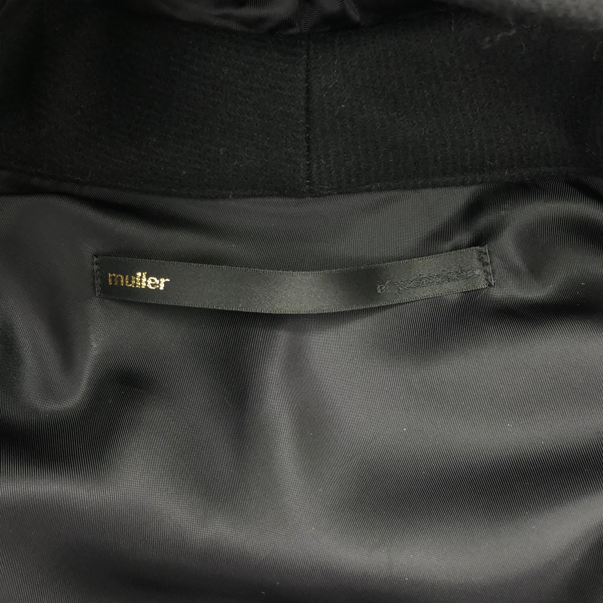 muller of yoshiokubo / ミュラーオブヨシオクボ カシミヤ混ウール フーデッド ポンチョ ジャケット