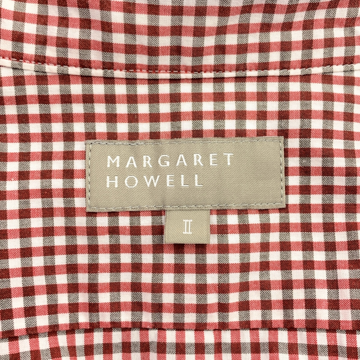MARGARET HOWELL / マーガレットハウエル コットン ギンガムチェックシャツ