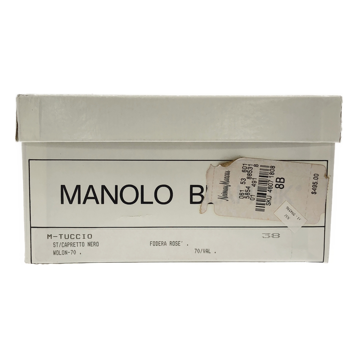 MANOLO BLAHNIK / マノロブラニク レザー ポインテッドトゥ ヒールパンプス